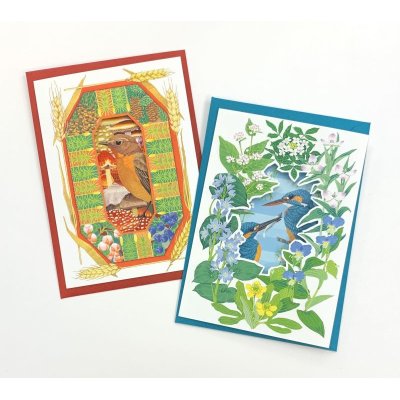 画像1: ミスヒロエ　野鳥のグリーティングカード