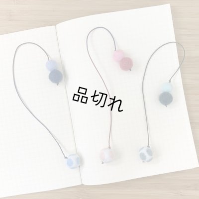 画像1: Chida Itsuyo　フェルトボールのブックマーク