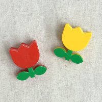チューリップのマグネットクリップ