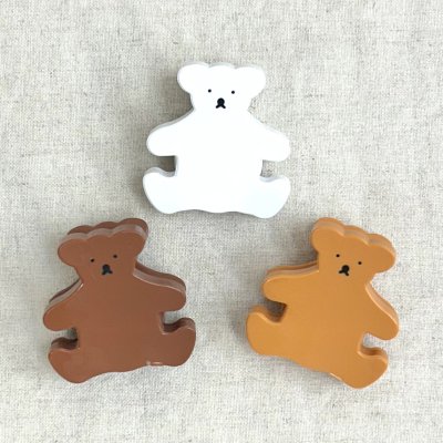 画像1: クマのマグネットクリップ