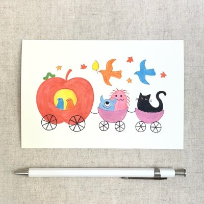 画像1: トナリノポストカード「モンスターパレード」