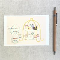 トナリノポストカード「アフタヌーンティー」