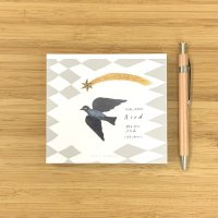 ブロックメモ　西淑「Bird」