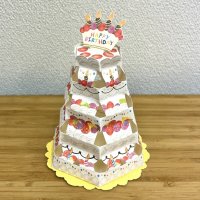 ポップアップカード「バースデーケーキタワー」