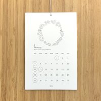2026カレンダー レタープレス ボタニカル