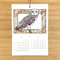 2026カレンダー ミスヒロエ 季節の野鳥