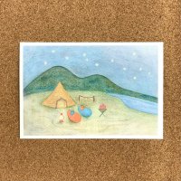 トナリノポストカード「キャンプ」