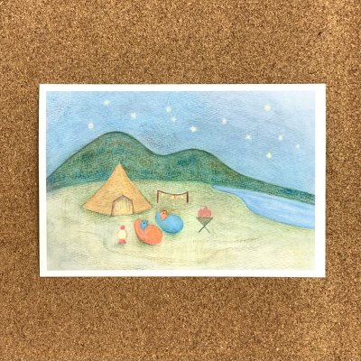 画像1: トナリノポストカード「キャンプ」
