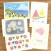 夏にぴったりの絵柄５種・各１枚入り