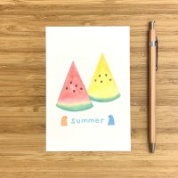 トナリノポストカード「スイカsummer」