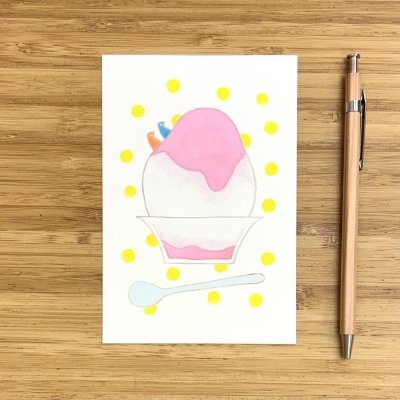 画像1: トナリノポストカード「かき氷」