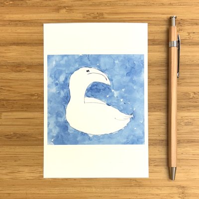 画像1: トナリノポストカード「水鳥」