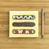 ブロックメモ　浅野みどり「three o'clock」