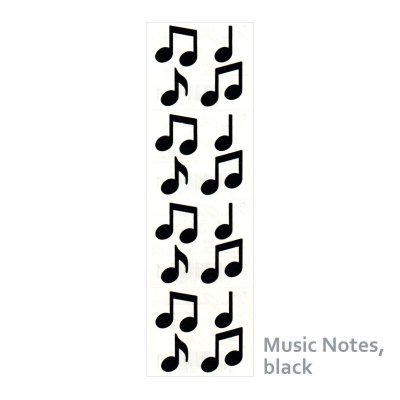 Music Notes, black