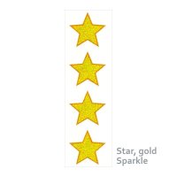 ミセス・グロスマン ステッカー ／ Star, gold Sparkle