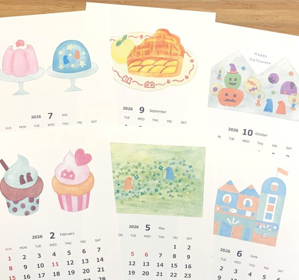 製本はされていないので１枚ずつでも並べて貼っても◎